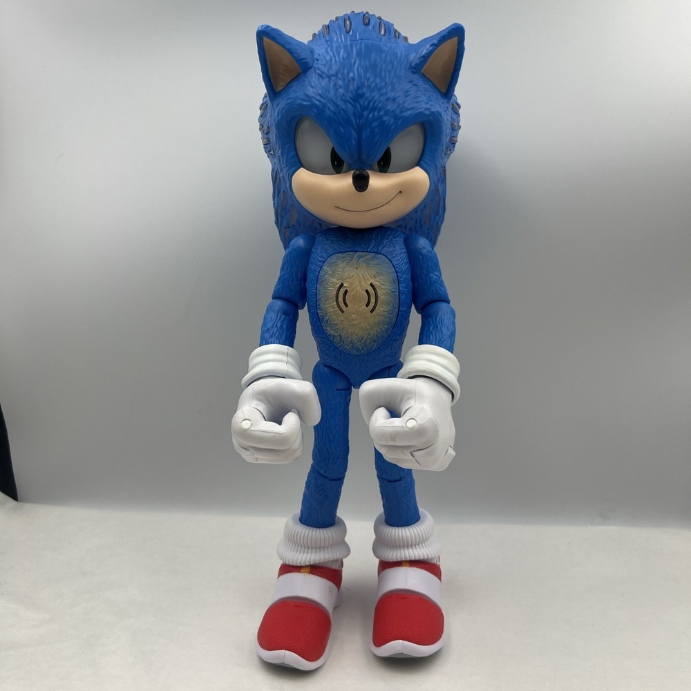 Sonic The Hedgehog 3 Ultimate Talking Sonic & Lights 14-Inch Action Figure Works